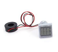 GYZOUKA Indicatore di Segnale di Alimentazione Universale e Durevole con Elevata luminosità per Stato di Funzionamento Chiaro 60~500 V CA AD16-22FVA per L'industria Elettrica (Bianco)