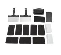 GYZOUKA Kit di Pulizia della Piastra per Barbecue CHILLAGGI SCARPAGGI SCARPAGGIO con Raschietto e Mattoni per la Pulizia per la Rimozione Dell'olio Ostinato su Superfici Calde o (15 Pezzi Set)