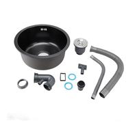 GYZOUKA Lavello da Piccolo Sottopiano, Vasca Singola in Acciaio Inossidabile Nano con Superficie Facile da Pulire per Lavello del Ristorante, Bar della