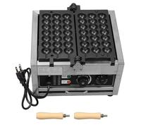 GYZOUKA Macchina per Waffle Commerciale a, Macchina per Muffin Elettrica con Controllo Timer per la Regolazione della Temperatura, per la del Ristorante del Bar (Spina europea 220 V)