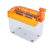 GYZOUKA Mini Shredder di Carta Manuale Mini Shredder per L'Uso in Casa Mini di Carta Grattugiata per Uso Domestico, Ufficio, Scuola, Negozio 8.1 X 3,9 X 5,5 Pollici (Arancia)