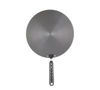 GYZOUKA Piastra Diffusore di Calore Rotonda, Protezione per Stufa in Lega di Alluminio da 6 Mm con Maniglia Distribuzione Uniforme del Calore e Scongelamento degli Alimenti (28 cm)