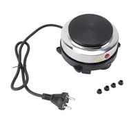 GYZOUKA Piccola Piastra Elettrica, Bruciatore Elettrico per Teiera in Acciaio Inossidabile con Piedini Antiscivolo a 6 Livelli di Velocità, per da Campeggio per Ufficio Domestico (Spina europea