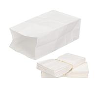 GYZOUKA Sacchetti di Carta di Grande capacità 100 Pezzi Set di Sacchetti Resistenti Al Calore in Kraft Marrone per la Spesa il Pranzo la Vendita Al Dettaglio per Alimenti Resistente