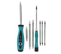 GYZOUKA Set di Cacciaviti a Stella a Croce 10 Pezzi Cacciavite Magnetico in Acciaio Al Cromo Vanadio Resistente Realizzato con Custodia