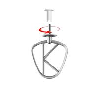 GZ Design 5 pezzi di supporto per Kenwood Cooking Chef XL accessori come agitatore piatto frusta gancio per impastare (nero)