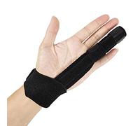 GZALES Tutore per dita, stabilizzatore per dita, protezione per le dita, fratture, stecca metacarpale, cinghie di fissaggio per dita adulte