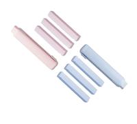 GZBABY Confezione da 2 gomme da cancellare retrattili, con 6 ricariche in gomma, rasature cancellate nelle linee (rosa, blu)