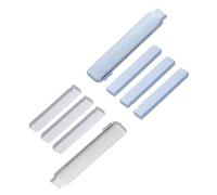 GZBABY Confezione da 2 gomme da cancellare retrattili, con 6 ricariche in gomma, rasature cancellate nelle linee (blu, grigio)