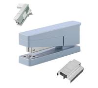 GZBABY Cucitrice a braccio oscillante con 1100 punti, rotazione a 360 gradi, per ufficio e casa, capacità 20 fogli, blu