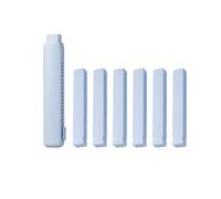 GZBABY Gomme retrattili per matita, con 6 ricariche in gomma, cancellate nelle linee (blu)