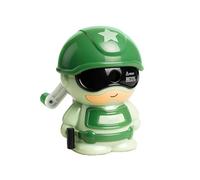 GZBABY Temperamatite manuale, temperamatite a manovella con funzione di alimentazione automatica, spessore del pennino regolabile (verde)