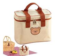 GZBMEZS Borsa termica per il pranzo a forma di cartone animato, isolata, di grande capacità, a prova di perdite, portatile, impermeabile, riutilizzabile, per la scuola