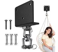 GZBMEZS Gancio per sacco da boxe - Supporto per sacco pesante da soffitto - Catene in acciaio girevole a 360 gradi per adulti seminterrato marziali allenamento di velocità