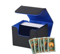GZBMEZS Scatola portaoggetti per carte da gioco, custodia per il trasporto contiene oltre 120 carte, organizer magnetico portatile grande antiurto per feste, viaggi, collezionismo, uso scolastico