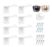 GZBMEZS Supporto per cappelli da baseball da parete, 7,1 cm di larghezza, ganci per cappelli da cowboy, adesivi da parete, multiuso, trasparenti, organizer per cappelli da cowboy, 8 pezzi, per donne e