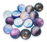 GZDAOXIA 15 pezzi 32mm palline rimbalzanti,colori misti pallina rimbalzante,tema del cielo stellato,per Feste di Compleanno,Regali di Festa