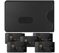 GZDAOXIA 6 pezzi Custodie per carte di credito, porta tessere plastica trasparente,porta carte di credito schermato,RFID Protection Card,Per Carte Bancarie,carta per il trasporto pubblico