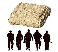GZDXBF Rete Mimetica Beige 2x6m 3x5m 4x6m 5x5m Rete Ombreggiante Rinforzata, Tende A Camouflage Net Ideali per La Caccia al Campeggio Parasole(Material:4x6m/13.1x19.6ft)