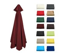GZDXBF Telo Di Ricambio Per Ombrellone A 6/8 Costole, Tettoia Di Ricambio Per Ombrello 200/270/300cm Copertura Di Ricambio Per Ombrellone Da Giardino(Color:Burgundy,Size:8 ribs-3m(9.8ft))
