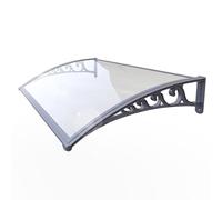 GZDXBF Tenda da Veranda Pensilina per Finestra, Tettoia Modulabile, Moderna Copriporta in Policarbonato, Protezione da Pioggia E Raggi UV(100x150cm(39x59in))