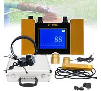 GZGHRZQS Apparecchiature per Il Rilevamento di Perdite d'Acqua, Sensore Geofono per Perdite d'Acqua, con Cuffia e 4 Marce Regolabili, con Display Digitale LCD, Auricolari e Custodia