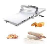 GZGHRZQS Stenditrice per Pasta Manuale, Macchina per La Pasta Pieghevole con Controllo A dello Spessore, Struttura in Acciaio Inox con Design Pieghevole per Panetteria, Pizza E Croissant