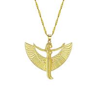 GZHENGZG Collana retrò alla Moda da Uomo Collana Dea Iside per Le Donne, Collana occulta egiziana, Gioielli con Pendente per Gli Amanti, Tendenza, Regalo 2021