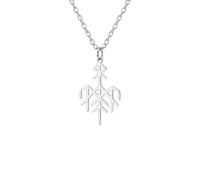 GZHENGZG Collane da Uomo e Gioielli da Donna Wardruna Symbol Necklace Elder Futhark Nordic Viking Runes Ciondolo Protezione Amuleto Gioielli Regalo Regalo