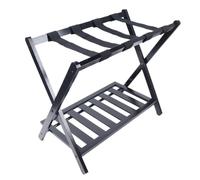 GZHENOZ Portabagagli Pieghevole Nero, portabagagli da Viaggio, Porta Scarpe, portaoggetti e Supporto per l'organizzazione della casa, Adatto per casa, Commerciale, Hotel, per la