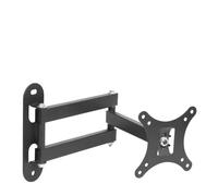 GZHENOZ Supporto da Parete Regolabile per Monitor e TV da 17-32 Pollici, capacità di carico Elevata di 30 kg, Design Estensibile in 2 Pezzi per Angoli di Visione ottimali.