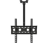 GZHENOZ Supporto per TV a soffitto per televisori a Schermo Piatto da 32-50 Pollici, Girevole, inclinabile e Regolabile, Supporto TV Nero per Montaggio a soffitto, 3 m