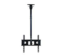 GZHENOZ Supporto TV da Parete, Supporto TV da soffitto, Supporto TV inclinabile e Girevole, Supporto TV Nero per TV a Schermo Piatto LCD da 32 a 60 Pollici e 110 libbre, 2,12,5 m