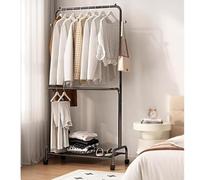 GZHERVICES Appendiabiti Con Doppia Asta Appendiabiti, Per Appendere I Vestiti, Robusto E Durevole(nero,100x165cm)