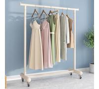 GZHERVICES Appendiabiti Con Ruote Per Appendere I Vestiti Con Ruote Robuste, Portatile Per Guardaroba, Adatto Per Camere Da Letto(Bianco,180x40x135cm)