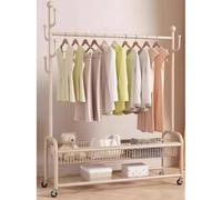 GZHERVICES Appendiabiti Resistente, Con Ruote Per Appendere I Vestiti Con Ruote Bloccabili, Appendiabiti Portatile Resistente(80x172cm-B)