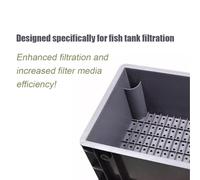 GZHERVICES Filtro per Acquario, Kit di filtri di Grandi Dimensioni per stagni, di Ciclo Acqua Esterno a 3 Livelli Fai da Te, Filtro per Acquario con Scatola di Ricambio(30x20x41cm)
