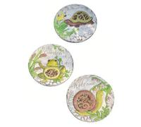 GZHERVICES Passi Giapponesi da Giardino, Elementi Decorativi per Prati E Passi in Cemento Rotondi - Pietre Decorative Ideali per Giardini, Cortili, Patii O Vialetti(Multi-Colored-A)