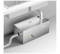 GZHERVICES Raccoglitore di Grasso in Acciaio Inossidabile, Trappola per Grasso sottolavello per Cucina Domestica, Foodtrack, Mensa, Bar, Pizzeria, Pasticceria(Silver-Left,80x40x40cm)