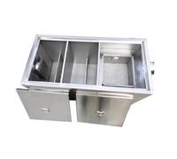 GZHERVICES Trappola per Grassi Commerciale, intercettatore in Acciaio Inossidabile 304 per Ingresso Laterale del Ristorante(80x40x40cm)