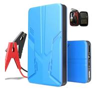GZHMMAN Avviamento Emergenza Auto Car Jump Starter 12V 30000mAh Batteria Auto Booster 600A Picco Comoda Porta USB Avviare Batterie Scariche Illuminazione Emergenza,Blue