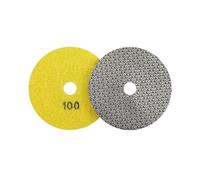 GZHXF 1 pz 3/4/5/6 pollici diamantati for lucidatura a mano, dischi abrasivi elettroplaccati, dischi abrasivi for vetro, granito, marmo, cemento, grana 60, 100, 200, 400