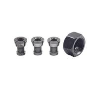 GZHXF Adattatore for mandrino a pinza M17 da 3/4 pezzi, 6/6,35/8 mm, con dado, accessorio for fresatrice, incisione e rifilatura.
