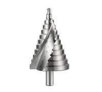 GZHXF Punta da trapano a gradini da 6-60 mm, fresa a pagoda con scanalatura a spirale, punta da trapano conica for lamiera, gambo triangolare, alesatore for aprire fori a gradini