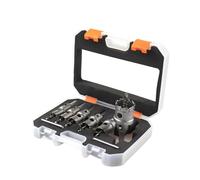 GZHXF Set di 8 seghe a tazza da 16-35 mm con punta in carburo for la lavorazione dei metalli in acciaio inossidabile, piastre di ferro, corona di foratura