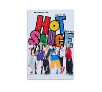 GZHYMXOZ Babymonster - Poster su tela con cantante e gruppo musicale eccezionale, decorazione artistica da parete, per camera da letto, 50 x 75 cm, senza cornice