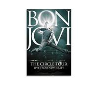 GZHYMXOZ Bon Jovi - Poster decorativo da parete su tela, motivo: cantante e gruppo incredibile, per camera da letto, 30 x 45 cm, senza cornice