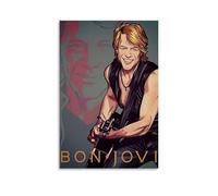 GZHYMXOZ Bon Jovi - Poster decorativo da parete su tela, motivo: cantante e gruppo musicale eccezionale, per camera da letto, 20 x 30 cm, senza cornice