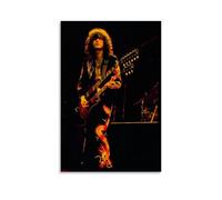 GZHYMXOZ Jimmy Page - Poster su tela con cantante e musicista eccezionale e incredibile, decorazione artistica da parete, per camera da letto, 20 x 30 cm, senza cornice