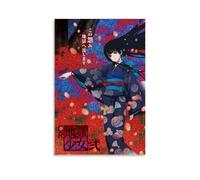 GZHYMXOZ Poster su tela a tema anime con ragazza dell'inferno popolare, decorazione artistica da parete, per camera da letto, 50 x 75 cm, senza cornice